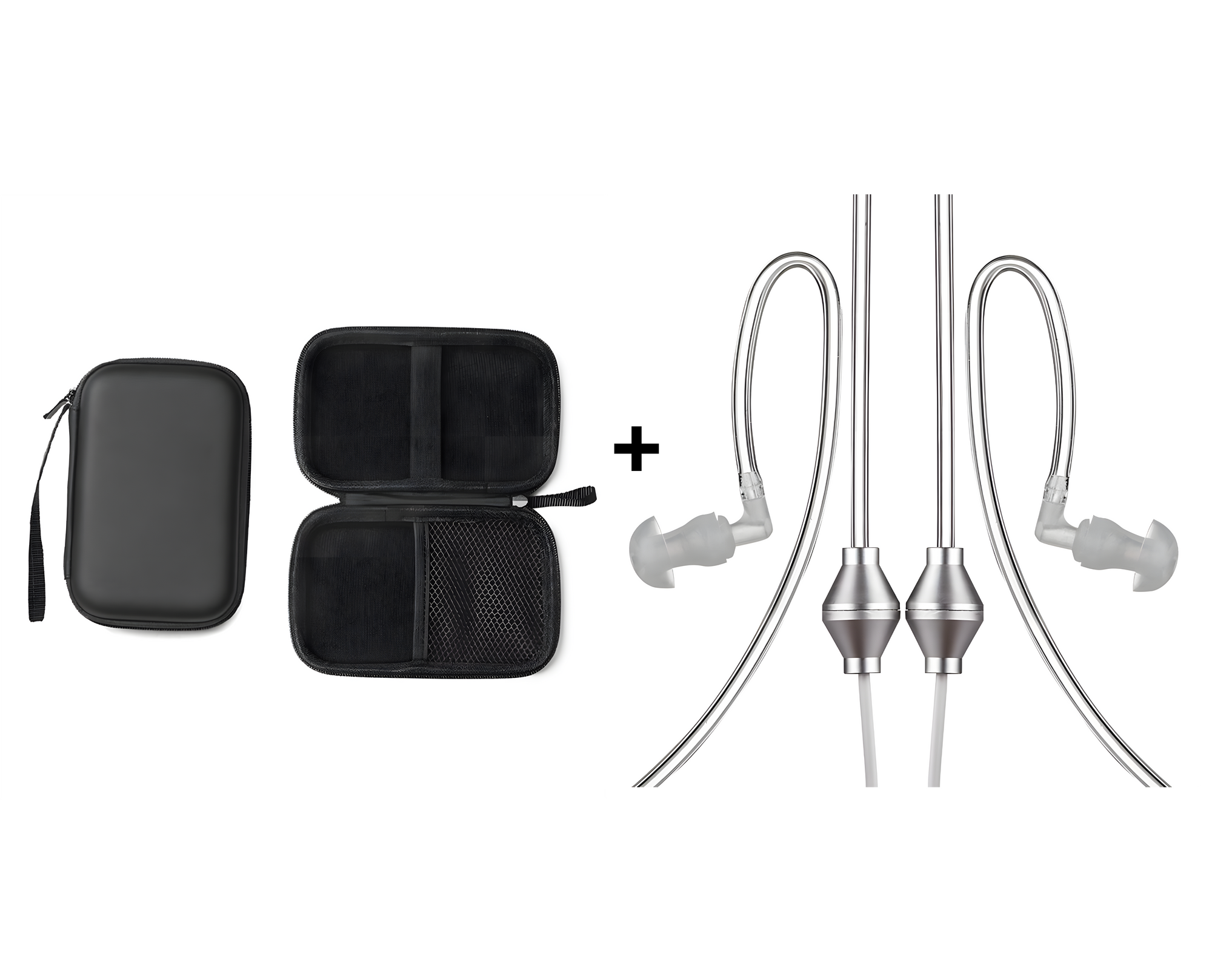 Case + Anti Radiation Earphones