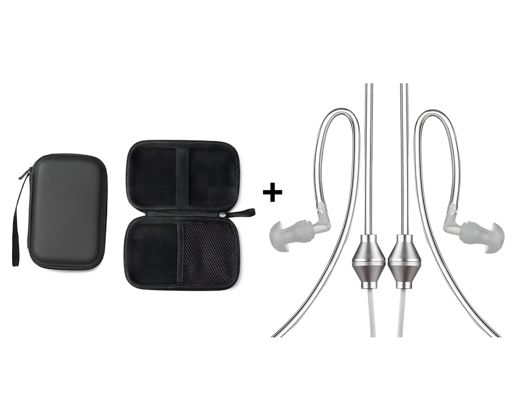 Case + Anti Radiation Earphones